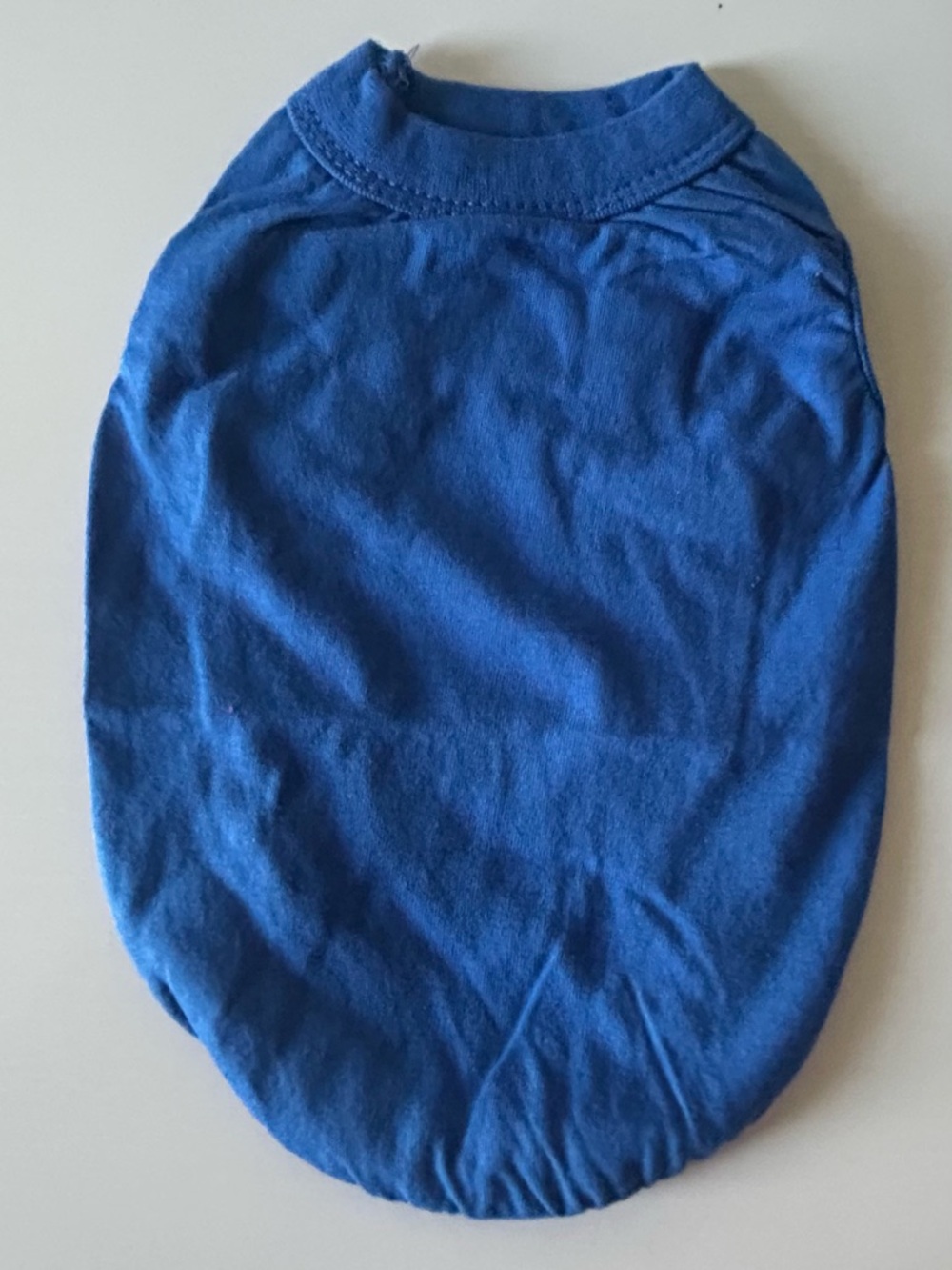 XS Solid Royal Blue Cotton Pet Tee